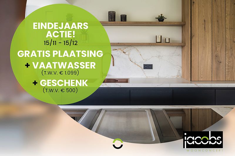 Jacobs Woonconcept - Keukens op maat - Eindejaarsactie 2021